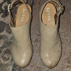 Kork-Ease Women's Taupe Slingback Mules